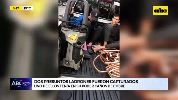 Video: Dos presuntos ladrones fueron capturados - ABC Noticias - ABC Color