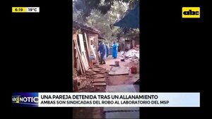 Video: Una pareja detenida tras un allanamiento - ABC Noticias - ABC Color