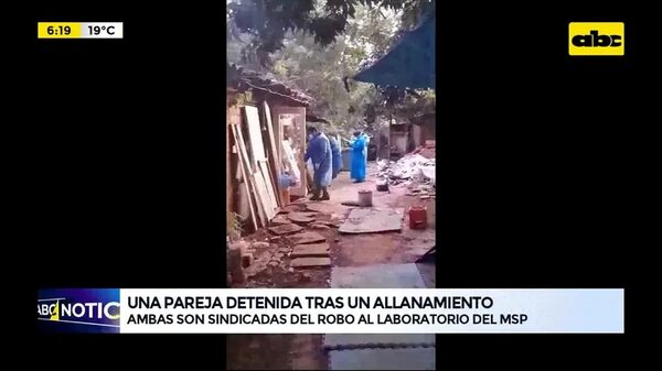 Video: Una pareja detenida tras un allanamiento - ABC Noticias - ABC Color