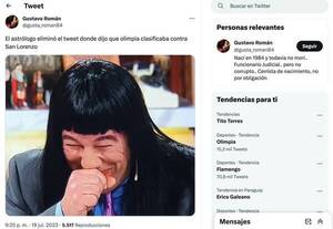 ¿Aparte de “astrólogo” también mago?: dicen que hizo “desaparecer” predicción pro Olimpia