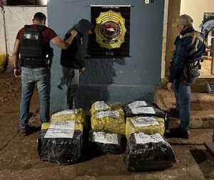 Pedro Juan Caballero: SENAD incautó casi 300 kilos de drogas y detuvo a una persona