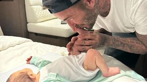 La bendi de Nadia Ferreira recibió la visita de su tío David Beckham