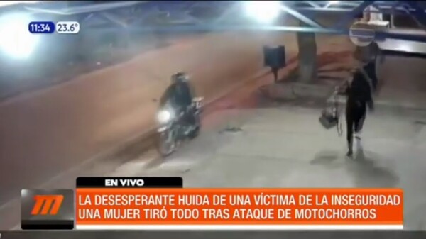 Desesperada huida de una víctima de la inseguridad | Telefuturo