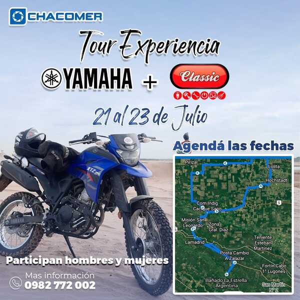 Llegó la aventura perfecta para motociclistas a cargo de Classic mediante el Tour Experiencia Yamaha 2023