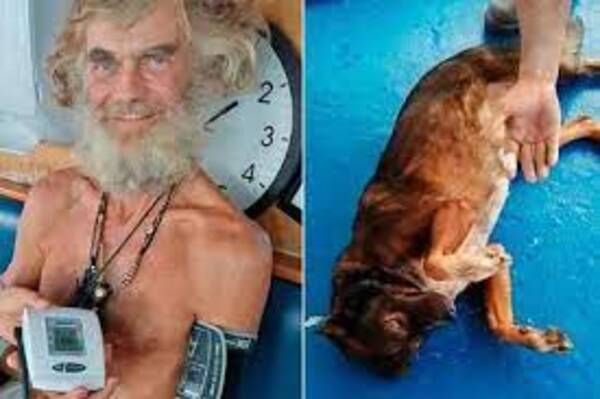 Diario HOY | Pescado crudo y agua de lluvia, "menú" de náufrago y su perra, perdidos 3 meses en el océano