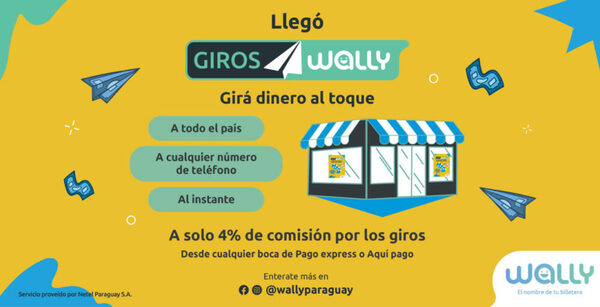¡Enviá y recibí plata con Giros Wally!