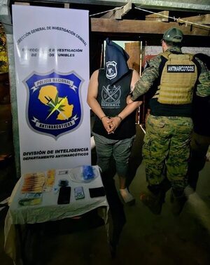 Incautan cocaína, marihuana y detienen a una persona en Alberdi - Policiales - ABC Color