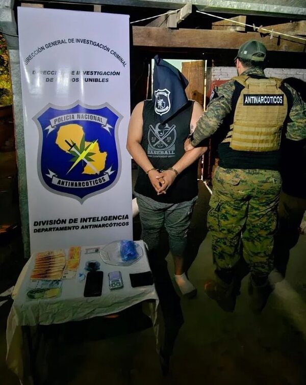 Incautan cocaína, marihuana y detienen a una persona en Alberdi - Policiales - ABC Color