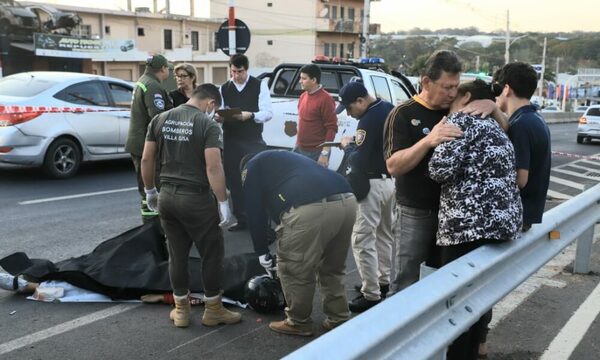 Viento bajó la visera del casco de motoca y provocó fatal accidente