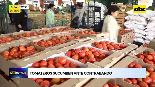 Video: Tomateros sucumben ante contrabando - ABC Noticias - ABC Color
