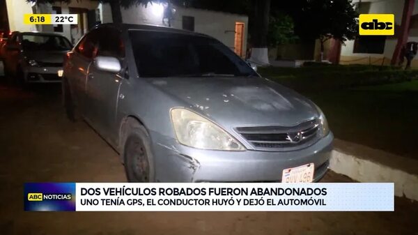 Video: Dos vehículos robados fueron abandonados - ABC Noticias - ABC Color