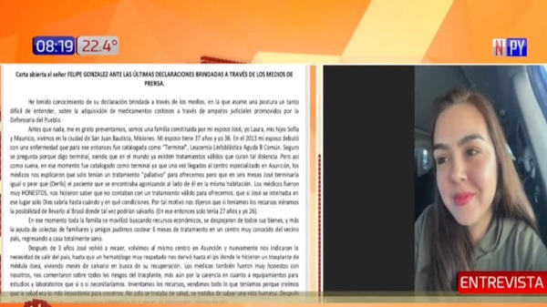 "Los milagros existen", dice al futuro ministro de Salud esposa de paciente que venció un cáncer terminal - Noticias Paraguay