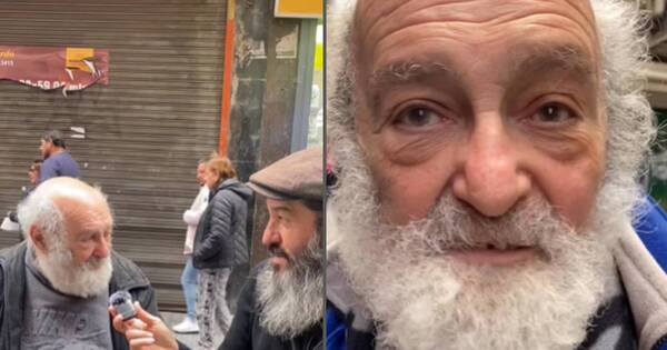 La Nación / De traductor a mendigo: abuelo de la calle conquista internet