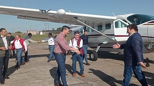 Cartes, Peña y Alliana llegaron a Villarrica.