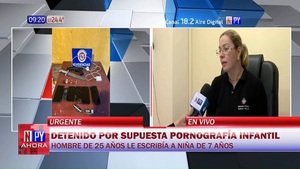 Detienen a presunto pervertido que supuestamente pedía fotos íntimas a una niña de 7 años - Noticias Paraguay