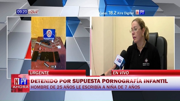 Detienen a presunto pervertido que supuestamente pedía fotos íntimas a una niña de 7 años - Noticias Paraguay