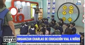 La Nación / Niños participan de charlas sobre educación vial en la Municipalidad de Asunción