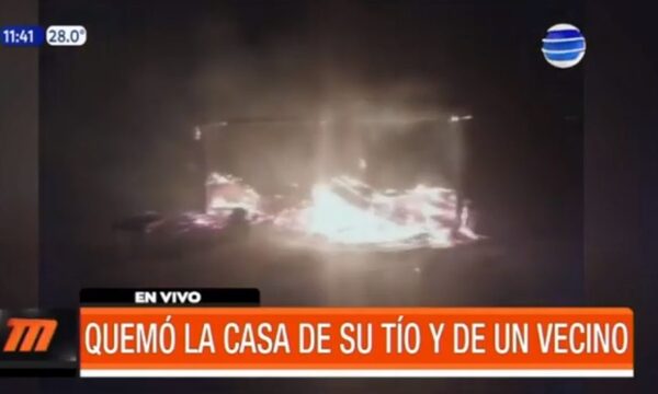 Quemó la casa de su tío y de un vecino | Telefuturo