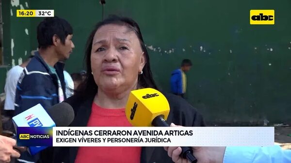 Video: indígenas cerraron avenida Artigas - ABC Noticias - ABC Color