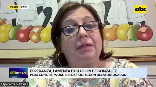 Video: Esperanza Martínez lamenta exclusión de Felipe González - ABC Noticias - ABC Color