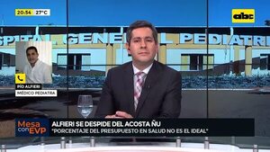 Video: El doctor Pío Alfieri se despide del Acosta Ñu - Mesa de Periodistas - ABC Color