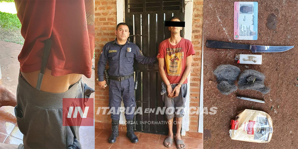 HOMBRE FUE SORPRENDIDO MIENTRAS INTENTABA HURTAR OBJETOS EN UNA VIVIENDA - Itapúa Noticias