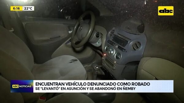 Video: Encuentran vehículo denunciado como robado - ABC Noticias - ABC Color