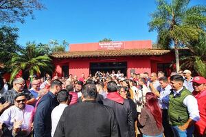 Inauguraron la sala informática EDUCAL en una seccional colorada de Villarrica.