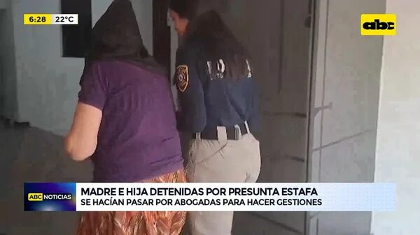 Video: Madre e hija detenidas por presunta estafa - ABC Noticias - ABC Color