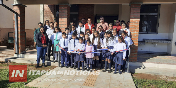 SE INAUGURÓ AULA EN EL COLEGIO CATALINA SALINAS DEL DISTRITO DE NVA. ALBORADA - Itapúa Noticias