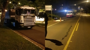 Motociclista muere tras chocar contra un camión sobre la Ruta PY06 en Trinidad