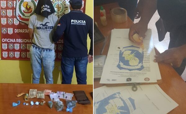 Antinarcóticos detienen a un hombre e incautan varias bolsitas de supuestos estupefacientes - Noticiero Paraguay