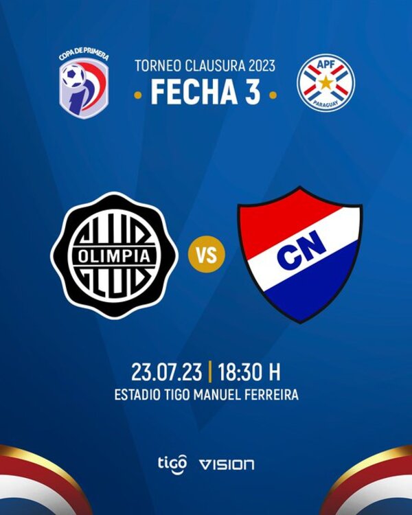 Copa de Primera: Olimpia recibe a Nacional por la 3ª fecha del Clausura - ADN Digital