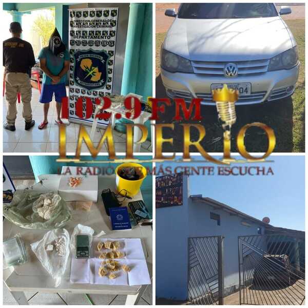 Brasileño es detenido con porciones de drogas en el barrio María Victoria - Radio Imperio