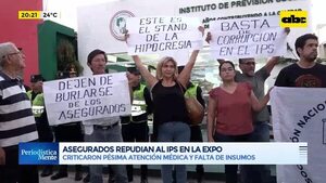 Video: Asegurados repudian al IPS en la Expo  - Periodísticamente - ABC Color
