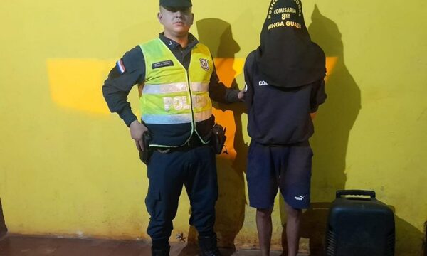 Detienen a presunto ladrón y recuperan objeto