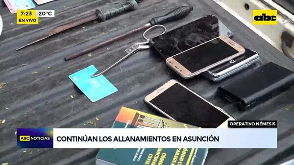 Video: Continúan los allanamientos en Asunción - ABC Noticias - ABC Color