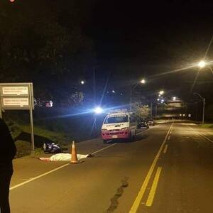 MOTOCICLISTA PIERDE LA VIDA EN SINIESTRO VIAL SOBRE RUTA PY06