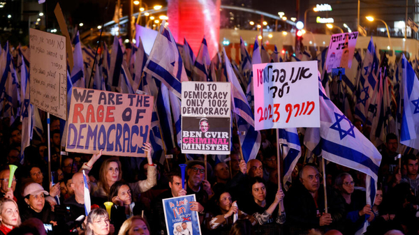 Protestan contra la polémica reforma judicial en Israel