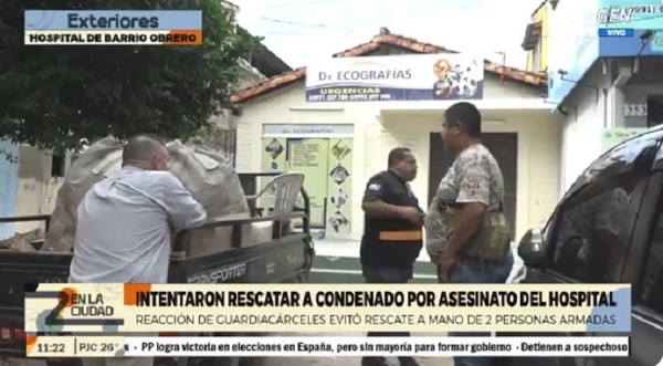 Diario HOY | Intentan rescatar a reo que fue a hacerse estudios frente al Hospital de B° Obrero