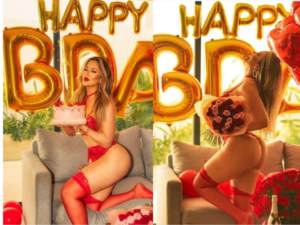Por su cumple: ¡Después de mucho modelo volvió a mostrar su cola!