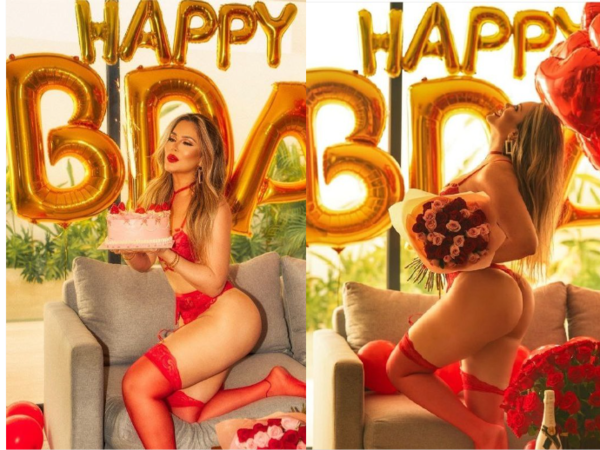 Por su cumple: ¡Después de mucho modelo volvió a mostrar su cola!