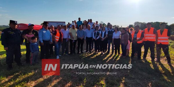 REALIZARON PALADA INICIAL DE LA UNIDAD DE SALUD FAMILIAR EN B° CUATRO POTRERO DE ENCARNACIÓN - Itapúa Noticias