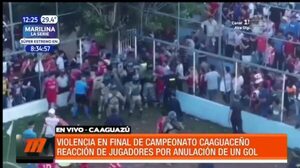 Violencia en la final del campeonato caaguaceño | Telefuturo