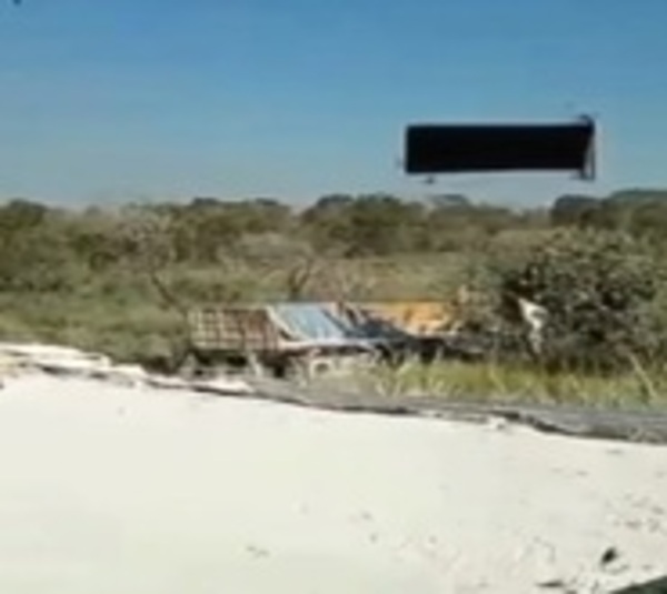 Nuevo accidente por pésimo estado de la ruta Concepción-Vallemí - Paraguay.com