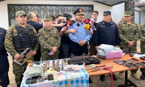 En megaoperativo capturan a narcos y sicarios en Asunción •