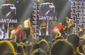 [VIDEO] Cantante bajó a fans del escenario por hacer movimientos obscenos