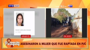 Encuentran muerta a mujer raptada en PJC - Noticias Paraguay