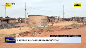Video: Damnificados eligen volver a sus casas, pese a pronóstico - ABC Noticias - ABC Color
