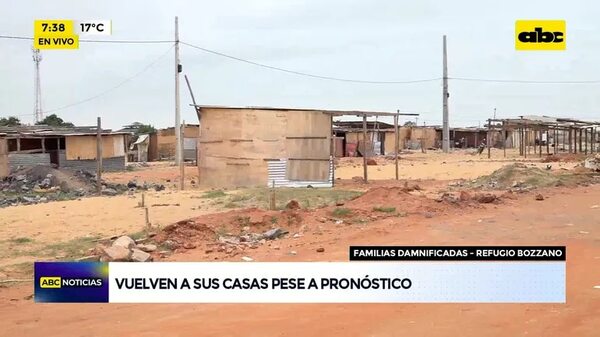 Video: Damnificados eligen volver a sus casas, pese a pronóstico - ABC Noticias - ABC Color